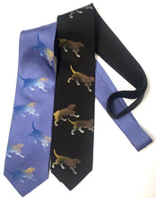 Load image into Gallery viewer, Tie Tracks Creative Neckwear with Hunting Dogs